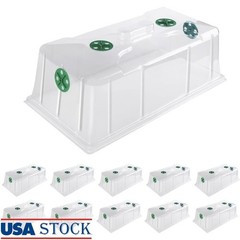 Superior Adjustable Humidity Dome Plant Growth W/ 4 Vents Durable Lightweight US