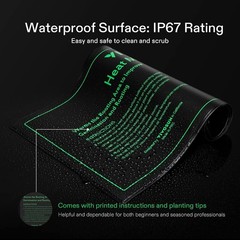 10″x20.75″ Durable Waterproof Seedling Heat Mat- & MET-Certified Warm Hydropo…