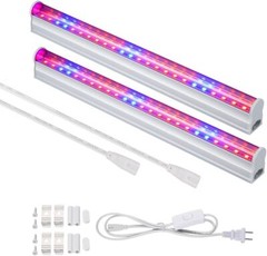 LED Grow Light, 2pcs T5 Tube SMD2835 High Brightness Red Blue /