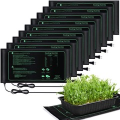 6pk Seedling Heat Mats 10×20.75 Waterproof Plant Heating Pad for Hydroponics