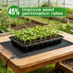 Seedling Heat Mat 10×20.75 in Waterproof for Germination and Hydroponics