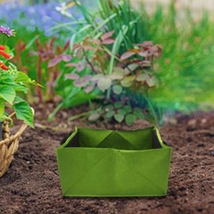 Rectangular Grow Bags for Vegetables 4Pcs Set with Ample Planting Space