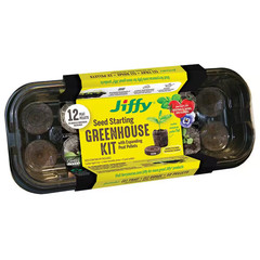 12 Peat Pellet Seed Starting Greenhouse Kit