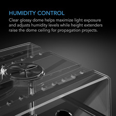 AC Infinity Humidity Dome, Heavy-Duty Germination Kit with 3 Mm Thickest Dome, S