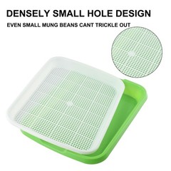 Sprouter Tray With Lid BPA Bean Sprout Grower Wheatgrass Grower 33*26*5cm