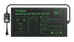 VIVOSUN 10″x20.75″ Seedling Heat Mat Built-in Temperature Controller Waterproof