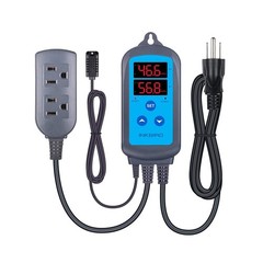 Humidity Controller for Greenhouse – Dual Stage Humidistat, Pre-Wired Outlet for
