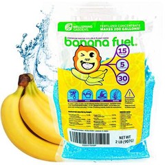 Banana Fuel Plant Fertilizer – Water-Soluble 15-5-30 Blend – (1 or 2 LB bag)