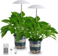 LED Grow Lights for Indoor Plants 2 Pack, Smart Full Spectrum 2 pack, White
