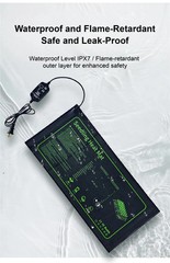 Seed Starter Heating Mat Waterproof Adjustable Thermostat Plant Heat Pad Indoor