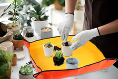 30″ X 30″ Large Plant Repotting Mat for Indoor Plants Potting Soil, Foldable Wat