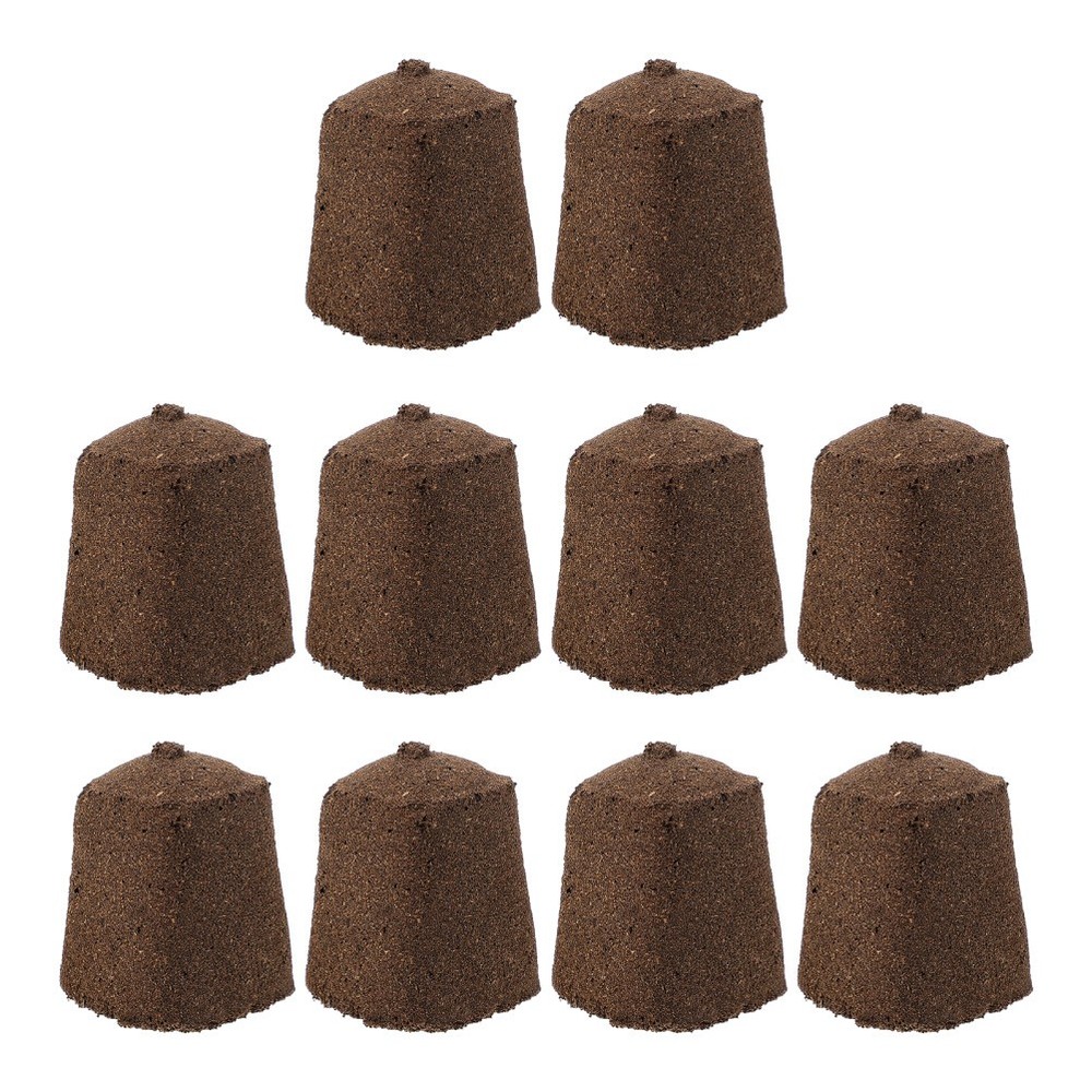 10Pcs Nutrient Peat Blocks for Fast Soilless Plant Growth and Transplanting
