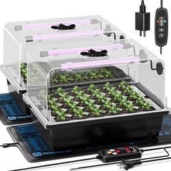 2 Pack Seed Starting Kit – 30 Cell Seed Starter Tray Germination Kit 2 Pack