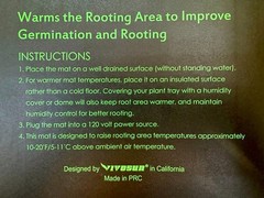 VivoSun Seedling Heat Mat Pad Plant Hydroponics 20W, 10″ x 20.75″