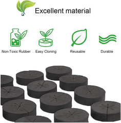 72 PCS Cloning Collars Inserts Premium Grade Foam Fits 2 Inch Net Pots |