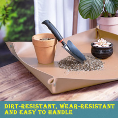 Leather Plant Repotting Mat Waterproof Transplanting Mat Indoor Succulent Pottin