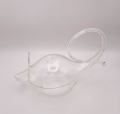 Vtg Silvestri The Crystal Look mouse hanging root starter/ hydroponic #9008 3″ H