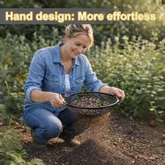 2PCS Soil Sifter for Gardening, Rock Sifter for 5 Gallon Bucket,Compost Sifte…