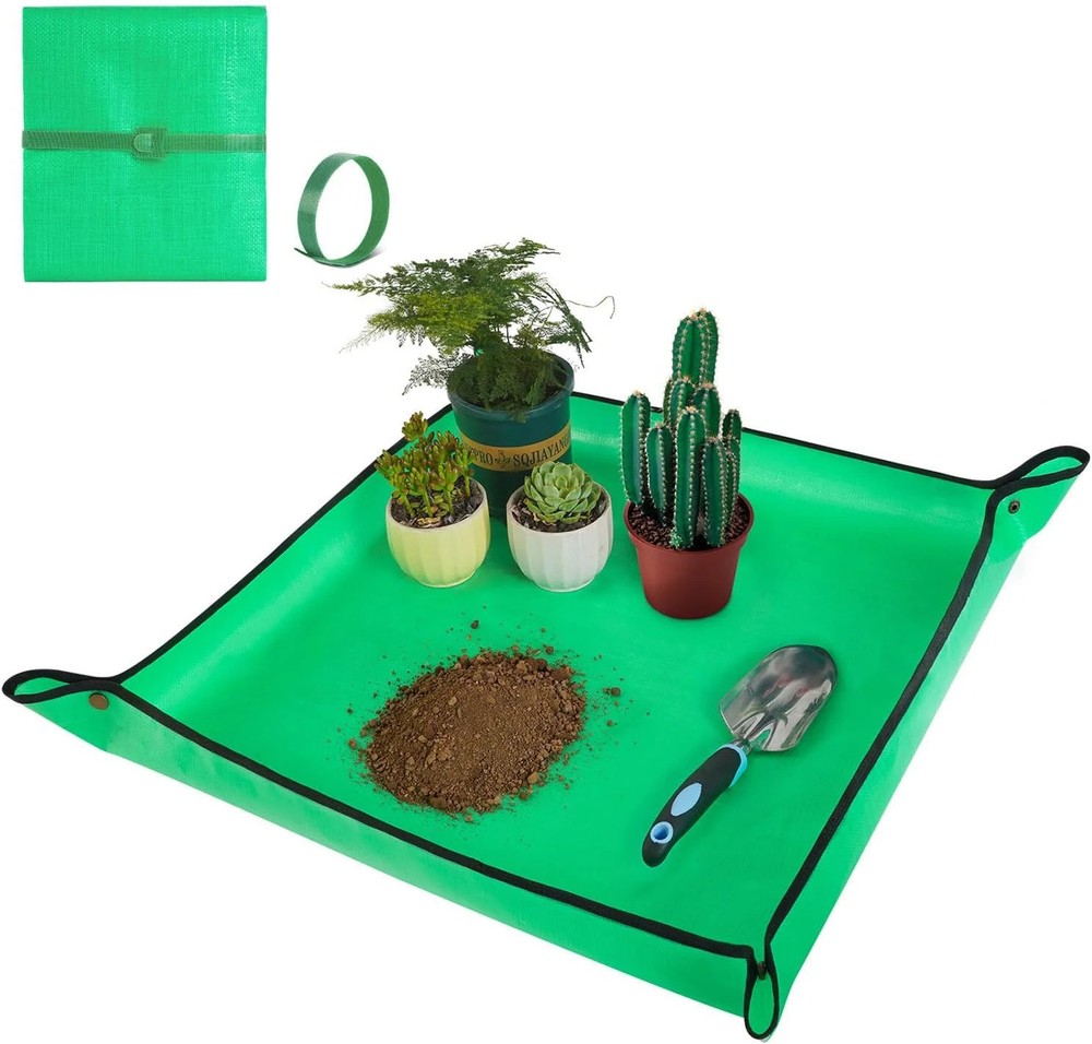 Repotting Mat for Indoor Plant Transplanting and Mess Control 27″x 27″ Thickened