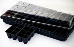 2 Seed Starting Kits, Growing Kit, 2 Flats, 2 Medium Cell Trays, 2 Plastic Domes