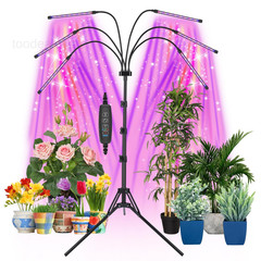 Grow Lights for Indoor Plants, LED Light Stand, Red Blue Black