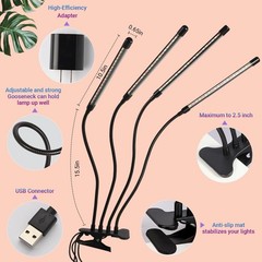 Grow Lights for Indoor Plants,80 LED Plant Lights with Full Spectrum & Red Bl…