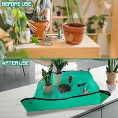 Repotting Mat 26.8×26.8 Waterproof Foldable Plant Potting Mat Indoor Outdoor