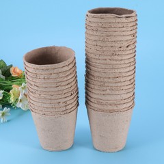 100pcs plant nursery cup Starter Pots Peat Pots for Tiny Plant Pot Greenhouse