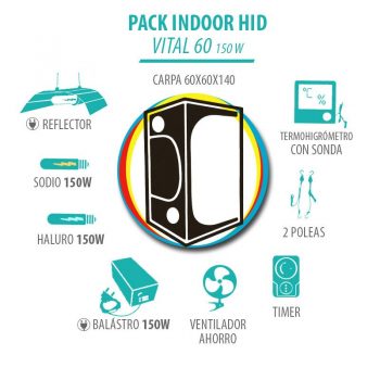 Pack Indoor HID Vital 60 150W